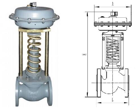 ZZY自力式压差调节阀结构图